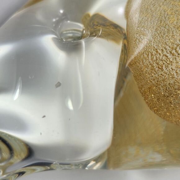 Murano Glass Swordfish Figurine Marlin Fish Paperweight Gold Fleck w Label Italy - Picture 8 of 12